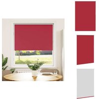 Vidaxl - Verdunkelungsrollo Rot 90x150 cm Stoffbreite 85,7 cm Polyester - Verdunkelungsrollo - Verdunkelungsrollos - Rollo - Verdunklungsrollo von VIDAXL