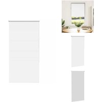 Vidaxl - Verdunkelungsrollo Weiß 75x175cm Stoffbreite 70,7 cm Polyester - Verdunkelungsrollo - Verdunkelungsrollos - Rollo - Verdunklungsrollo von VIDAXL
