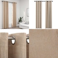 Verdunkelungsvorhänge 2 Stk. Ösen Leinenoptik Beige 140x225 cm - Verdunkelungsvorhänge - Leinenoptik - Vorhänge - Wohnraumgestaltung Verdunkelungsvorhänge 2 Stk. Ösen Leinenoptik Beige 140x225 cm - Verdunkelungsvorhänge - Leinenoptik - Vorhänge - Wohnraumgestaltung von VIDAXL