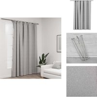 Verdunkelungsvorhang mit Haken Leinenoptik Grau 290x245 cm - Verdunklungsvorhang - Leinenlook - Grau - Wohnraum - Schlafzimmer Verdunkelungsvorhang mit Haken Leinenoptik Grau 290x245 cm - Verdunklungsvorhang - Leinenlook - Grau - Wohnraum - Schlafzimmer von VIDAXL