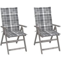 Vidaxl - Verstellbare Gartenstühle 2 Stk. mit Auflagen Massivholz Akazie Vidaxl - Verstellbare Gartenstühle 2 Stk. mit Auflagen Massivholz Akazie von VIDAXL
