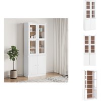 Vitrinenschrank alta Weiß 77x35x186,5 cm Massivholz Kiefer - Holzvitrine - Sideboard - Vitrinenschrank - Regal - Wohnzimmermöbel Vitrinenschrank alta Weiß 77x35x186,5 cm Massivholz Kiefer - Holzvitrine - Sideboard - Vitrinenschrank - Regal - Wohnzimmermöbel von VIDAXL