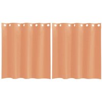 Voile Vorhänge mit Ösen 2 Stk. Terrakotta Vidaxl von VIDAXL