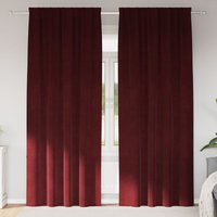 Verdunkelungsvorhänge mit Klettband 2 Stk. Weinrot Samt Vidaxl Verdunkelungsvorhänge mit Klettband 2 Stk. Weinrot Samt Vidaxl von VIDAXL