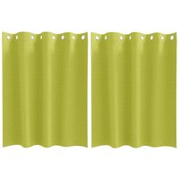 Vorhänge mit Vorhängen 2 pcs Apfelgrün Polyester Vidaxl von VIDAXL