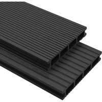 Vidaxl - wpc Terrassendielen mit Zubehör 25 m² 4 m Anthrazit von VIDAXL