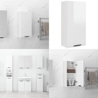 Vidaxl - Wand-Badschrank Hochglanz-Weiß 32x20x67 cm - Badezimmermöbel - Badschrank - Wandhängeschrank - Spiegelschrank - Aufbewahrungsbauern - Home & von VIDAXL