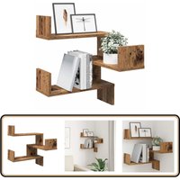 Wand-Eckregal Altholz-Optik 40x40x49,5 cm Holzwerkstoff - Vidaxl von VIDAXL