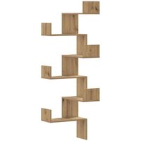 Wand-Eckregal Artisan-Eiche 45x45x147 cm Holzwerkstoff Vidaxl Wand-Eckregal Artisan-Eiche 45x45x147 cm Holzwerkstoff Vidaxl von VIDAXL