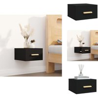 Wand-Nachttisch Schwarz 35x35x20 cm - Wand-Nachttisch - Nachttisch Schwarz - Hängeschrank - Regal - Wohnzimmer Deko Wand-Nachttisch Schwarz 35x35x20 cm - Wand-Nachttisch - Nachttisch Schwarz - Hängeschrank - Regal - Wohnzimmer Deko von VIDAXL
