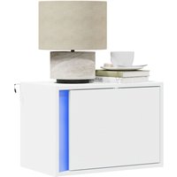 Wand-Nachttisch mit LED-Leuchten Weiß Vidaxl 657183 Wand-Nachttisch mit LED-Leuchten Weiß Vidaxl 657183 von VIDAXL