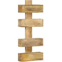 Vidaxl - Wand-Zeitschriftenständer 30 x 11 x 72 cm Massivholz Mango von VIDAXL