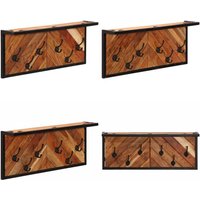 Vidaxl - Wandgarderobe mit 6 Haken Massivholz Akazie von VIDAXL