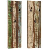 Wandgarderoben 2 Stk. 36x3x110 cm Altholz Massiv Vidaxl von VIDAXL