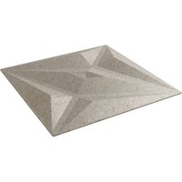 Wandpaneele 24 Stk. Beton 50x50 cm xps 6 m² Stern Vidaxl von VIDAXL