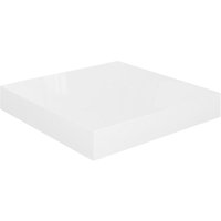 Bonnevie - Schwebendes Wandregal Wandboard Hochglanz-Weiß 23x23,5x3,8 cm mdf vidaXL von BONNEVIE