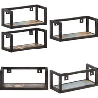 Vidaxl - Wandregale 2 Stk. 40 cm Altholz Massiv - Industrielles Design - Wand Regal - Holzwandregal - Vintage Möbel - Retro Deko - Home & Living Vidaxl - Wandregale 2 Stk. 40 cm Altholz Massiv - Industrielles Design - Wand Regal - Holzwandregal - Vintage Möbel - Retro Deko - Home & Living von VIDAXL