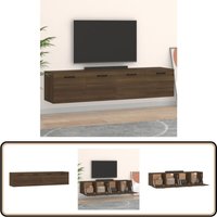 Wandschränke 2Stk Braun Eichen-Optik 60x36,5x35cm Holzwerkstoff - Hängeschrank - Wandschrank - Aufbewahrungsraum - Regal - Wohnzimmer Dekoration Wandschränke 2Stk Braun Eichen-Optik 60x36,5x35cm Holzwerkstoff - Hängeschrank - Wandschrank - Aufbewahrungsraum - Regal - Wohnzimmer Dekoration von VIDAXL