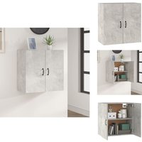 Vidaxl - Wandschrank Betongrau 60x31x60 cm Holzwerkstoff - Hängeschrank - Wandschrank - Aufbewahrungsraum - Wohnzimmer Dekoration - Schlafzimmer Vidaxl - Wandschrank Betongrau 60x31x60 cm Holzwerkstoff - Hängeschrank - Wandschrank - Aufbewahrungsraum - Wohnzimmer Dekoration - Schlafzimmer von VIDAXL