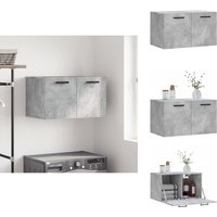 Vidaxl - Wandschrank Betongrau 60x36,5x35 cm Holzwerkstoff - Hängeschrank - Wandschrank - Regal - Aufbewahrungsraum - Wohnzimmerdeko von VIDAXL
