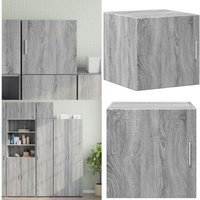 Vidaxl - Wandschrank Grau Sonoma 40x42,5x40 cm Holzwerkstoff - Wandregal - Hängeschrank - Regal Grau - Wohnzimmer Deko - Garderobe - Home & Living von VIDAXL