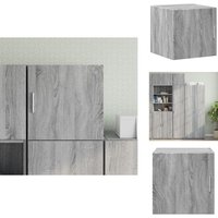 Wandschrank Grau Sonoma 40x42,5x40 cm Holzwerkstoff - Wandregal - Hängeschrank - Regal Grau - Wohnzimmer Deko - Garderobe von VIDAXL