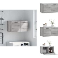 Vidaxl - Wandschrank Grau Sonoma 60x36,5x35 cm Holzwerkstoff - Hängeschrank - Wandschrank - Regal - Aufbewahrungsraum - Wohnzimmermöbel Vidaxl - Wandschrank Grau Sonoma 60x36,5x35 cm Holzwerkstoff - Hängeschrank - Wandschrank - Regal - Aufbewahrungsraum - Wohnzimmermöbel von VIDAXL