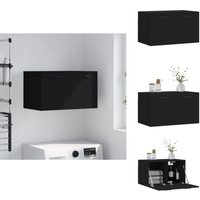 Vidaxl - Wandschrank Schwarz 60x36,5x35 cm Holzwerkstoff - Hängeschrank - Wandschrank - Aufbewahrungsraum - Wohnzimmermöbel - Schlafzimmermöbel Vidaxl - Wandschrank Schwarz 60x36,5x35 cm Holzwerkstoff - Hängeschrank - Wandschrank - Aufbewahrungsraum - Wohnzimmermöbel - Schlafzimmermöbel von VIDAXL