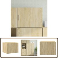Vidaxl - Wandschrank Sonoma-Eiche 50x42,5x40 cm Holzwerkstoff - Wandregal - Hängeschrank - Regal - Küchenregale - Badezimmerregal Vidaxl - Wandschrank Sonoma-Eiche 50x42,5x40 cm Holzwerkstoff - Wandregal - Hängeschrank - Regal - Küchenregale - Badezimmerregal von VIDAXL