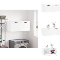 Vidaxl - Wandschrank Weiß 80x36,5x35 cm Holzwerkstoff - Hängeschrank - Wandschrank - Holzwerkstoffschrank - Weißer Schrank - Wohnzimmermöbel Vidaxl - Wandschrank Weiß 80x36,5x35 cm Holzwerkstoff - Hängeschrank - Wandschrank - Holzwerkstoffschrank - Weißer Schrank - Wohnzimmermöbel von VIDAXL