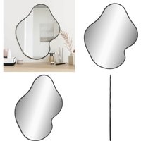 Vidaxl - Wandspiegel Schwarz 60x50 cm - Wandspiegel - Spiegel Schwarz - Badezimmerspiegel - Wohnzimmerspiegel - Schlafzimmerspiegel - Home & Living von VIDAXL
