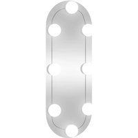 Wandspiegel Badzimmer Spiegel mit LED-Leuchten 15x40 cm Glas Oval vidaXL von BONNEVIE
