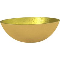 VidaXL Waschbecken Glas 50x37x14 cm Gold von RICEEL