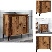 Vidaxl - Waschbeckenunterschrank Altholz-Optik 58x33x60 cm Holzwerkstoff - Waschbeckenschrank - Waschbeckenschränke - Waschtisch Vidaxl - Waschbeckenunterschrank Altholz-Optik 58x33x60 cm Holzwerkstoff - Waschbeckenschrank - Waschbeckenschränke - Waschtisch von VIDAXL