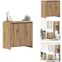 Vidaxl - Waschbeckenunterschrank Artisan-Eiche 60x33x60 cm - Waschbeckenunterschrank - Waschbeckenunterschränke - Waschbeckenschrank - Waschtisch von VIDAXL