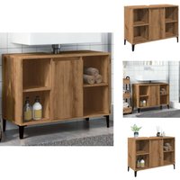 Vidaxl - Waschbeckenunterschrank Artisan-Eiche 80x33x60 cm Holzwerkstoff - Waschbeckenunterschrank - Waschbeckenunterschränke - Badezimmerschrank von VIDAXL