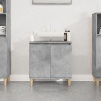 Waschbeckenunterschrank,Waschtischunterschrank Betongrau 58x33x60 cm Holzwerkstoff vidaXL von BONNEVIE