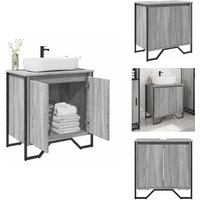 Waschbeckenunterschrank Grau Sonoma 60x35x60 cm Holzwerkstoff - Waschbeckenschrank - Waschbeckenschränke - Waschtisch - Waschtischunterschrank Waschbeckenunterschrank Grau Sonoma 60x35x60 cm Holzwerkstoff - Waschbeckenschrank - Waschbeckenschränke - Waschtisch - Waschtischunterschrank von VIDAXL