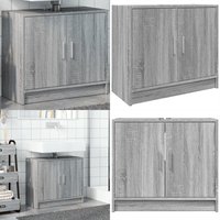 Vidaxl - Waschbeckenunterschrank Grau Sonoma 63x29x55 cm Holzwerkstoff - Waschtischunterschrank - Badezimmermöbel - Badschrank - Holzwerkstoff von VIDAXL