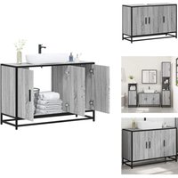 Vidaxl - Waschbeckenunterschrank Grau Sonoma 90x33x60 cm Holzwerkstoff - Waschbeckenunterschrank - Waschbeckenunterschränke - Waschbeckenschrank Vidaxl - Waschbeckenunterschrank Grau Sonoma 90x33x60 cm Holzwerkstoff - Waschbeckenunterschrank - Waschbeckenunterschränke - Waschbeckenschrank von VIDAXL