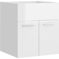 Waschbeckenunterschrank,Waschtischunterschrank Hochglanz-Weiß 41x38,5x46cm vidaXL von BONNEVIE