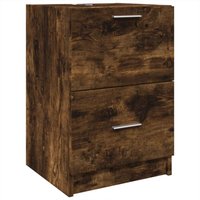 Waschbeckenunterschrank Räuchereiche 40x37x59 cm Holzwerkstoff Vidaxl Waschbeckenunterschrank Räuchereiche 40x37x59 cm Holzwerkstoff Vidaxl von VIDAXL