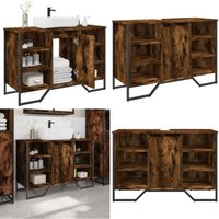 Vidaxl - Waschbeckenunterschrank Räuchereiche 91x35x60 cm Holzwerkstoff Vidaxl - Waschbeckenunterschrank Räuchereiche 91x35x60 cm Holzwerkstoff von VIDAXL