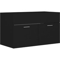Waschbeckenunterschrank Schwarz 80x38,5x46 cm Holzwerkstoff Vidaxl Waschbeckenunterschrank Schwarz 80x38,5x46 cm Holzwerkstoff Vidaxl von VIDAXL