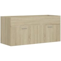 Bonnevie - Waschbeckenunterschrank,Waschtischunterschrank Sonoma-Eiche 100x38,5x46cm vidaXL von BONNEVIE