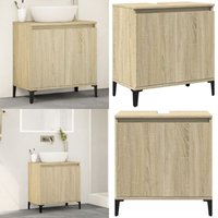 Vidaxl - Waschbeckenunterschrank Sonoma-Eiche 58x33x60 cm Holzwerkstoff - Waschtisch Schublade - Badezimmermöbel - Holzschubladen - Unterschrank Vidaxl - Waschbeckenunterschrank Sonoma-Eiche 58x33x60 cm Holzwerkstoff - Waschtisch Schublade - Badezimmermöbel - Holzschubladen - Unterschrank von VIDAXL