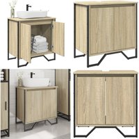 Waschbeckenunterschrank Sonoma-Eiche 60x35x60 cm Holzwerkstoff - Vidaxl von VIDAXL