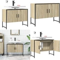 Vidaxl - Waschbeckenunterschrank Sonoma-Eiche 80x33x60 cm Holzwerkstoff - Waschbeckenunterschrank - Badezimmermöbel - Holzwerkstoffschrank Vidaxl - Waschbeckenunterschrank Sonoma-Eiche 80x33x60 cm Holzwerkstoff - Waschbeckenunterschrank - Badezimmermöbel - Holzwerkstoffschrank von VIDAXL