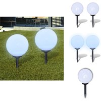 Vidaxl - Wegeleuchten 2 Stk. led 30 cm mit Erdspieß - LED-Solarleuchte - Gartenbeleuchtung - Außenscheinwerfer - Wegleuchtne - Solarlicht von VIDAXL