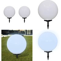 Wegeleuchten 2 Stk. led 50 cm mit Erdspieß - led Solarleuchte - Gartenleuchte - Outdoor Beleuchtung - Wegleuchtern - Terrasse Beleuchtung - Home & von VIDAXL